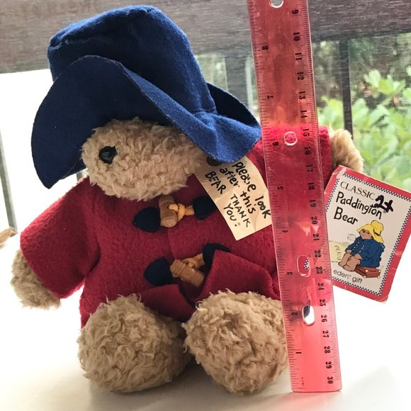 Eden Paddington Bear Plush Teddy Stuffed Animal Darkest Peru to London Red Blue - Picture 13 of 14